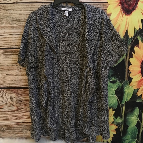 Style & Co, ruffled/draped cardigan - Picture 1 of 5